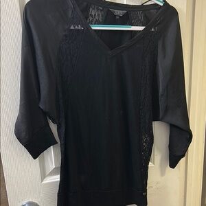 Guess Black Lace Detail Women's Top